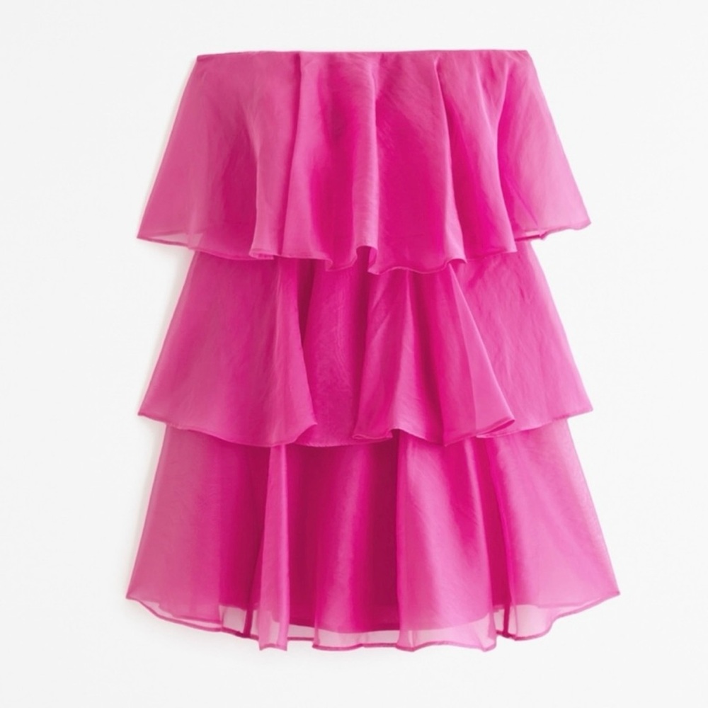 Abercrombie & Fitch Strapless Pink Dress